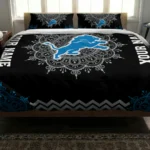 Custom Detroit Lions Mandala Lacework Bedding Set Best Selling