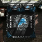 Custom Detroit Lions Mandala Lacework Bedding Set Best Selling