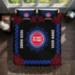 Custom Detroit Pistons Mandala Lacework Bedding Set Best Selling