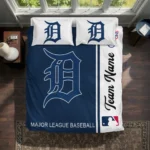 Custom Detroit Tigers Mlb Logo Bedding Set Best Selling