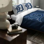 Custom Detroit Tigers Mlb Logo Bedding Set Best Selling
