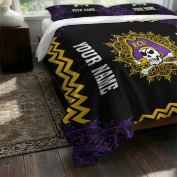 Custom East Carolina Pirates Mandala Lacework Bedding Set Fashion Forward