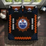 Custom Edmonton Oilers Mandala Lacework Bedding Set Best Selling