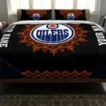 Custom Edmonton Oilers Mandala Lacework Bedding Set Best Selling