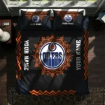 Custom Edmonton Oilers Mandala Lacework Bedding Set Best Selling