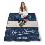 custom fiu panthers hibiscus burst blue white quilt blanket best selling.webp