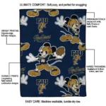 custom fiu panthers mickey football blue quilt blanket best selling.webp