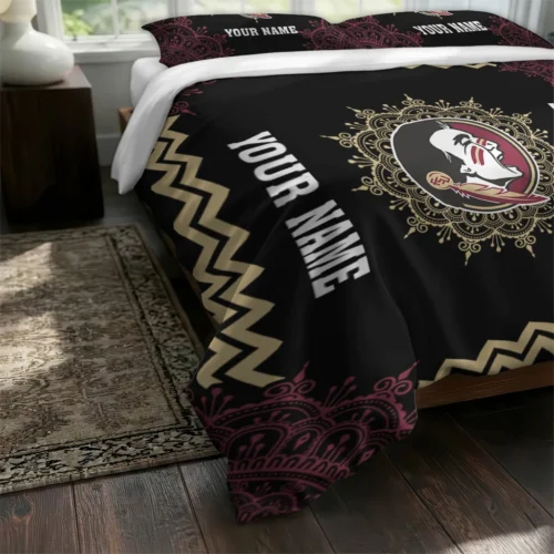 Custom Florida State Seminoles Mandala Lacework Bedding Set Fashion Forward