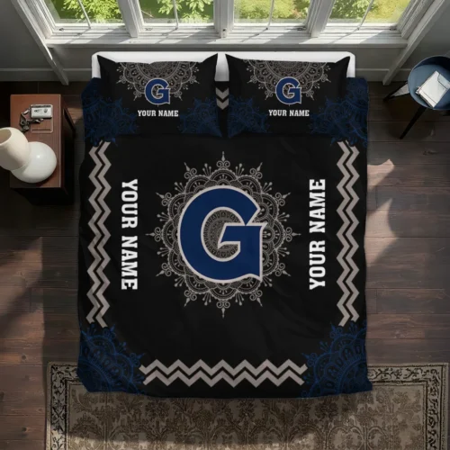 Custom Georgetown Hoyas Mandala Lacework Bedding Set Best Selling