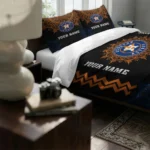 Custom Houston Astros Mandala Lacework Bedding Set Best Selling