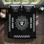Custom Las Vegas Raiders Mandala Lacework Bedding Set Best Selling