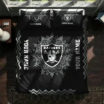 Custom Las Vegas Raiders Mandala Lacework Bedding Set Best Selling