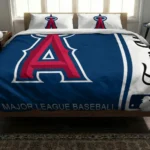 Custom Los Angeles Angels Mlb Logo Bedding Set Best Selling
