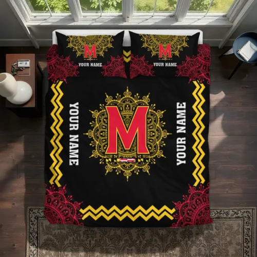 Custom Maryland Terrapins Mandala Lacework Bedding Set Best Selling