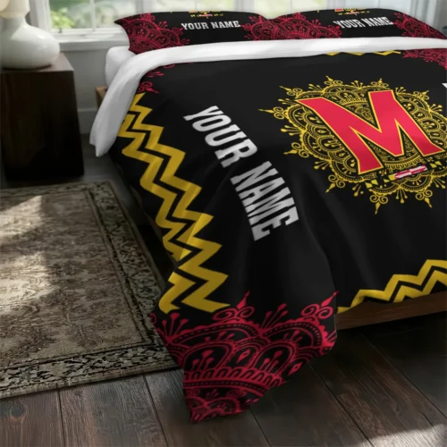 Custom Maryland Terrapins Mandala Lacework Bedding Set Fashion Forward
