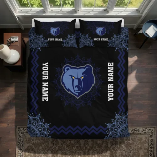 Custom Memphis Grizzlies Mandala Lacework Bedding Set Best Selling