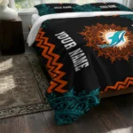 Custom Miami Dolphins Mandala Lacework Bedding Set Best Selling