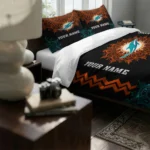 Custom Miami Dolphins Mandala Lacework Bedding Set Best Selling