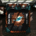 Custom Miami Dolphins Mandala Lacework Bedding Set Best Selling