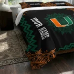 Custom Miami Hurricanes Mandala Lacework Bedding Set Best Selling