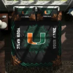 Custom Miami Hurricanes Mandala Lacework Bedding Set Best Selling