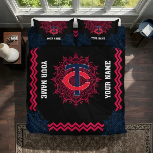 Custom Minnesota Twins Mandala Lacework Bedding Set Best Selling