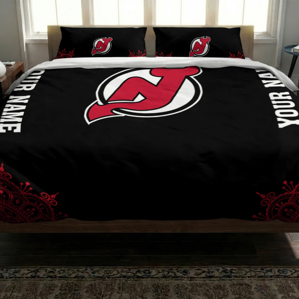 Custom New Jersey Devils Mandala Lacework Bedding Set Latest Model Custom New Jersey Devils Mandala Lacework Bedding Set Latest Model