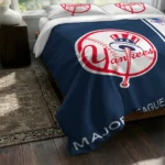 Custom New York Yankees Mlb Logo Bedding Set Best Selling
