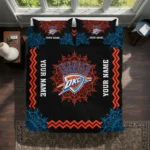 Custom Oklahoma City Thunder Mandala Lacework Bedding Set Best Selling
