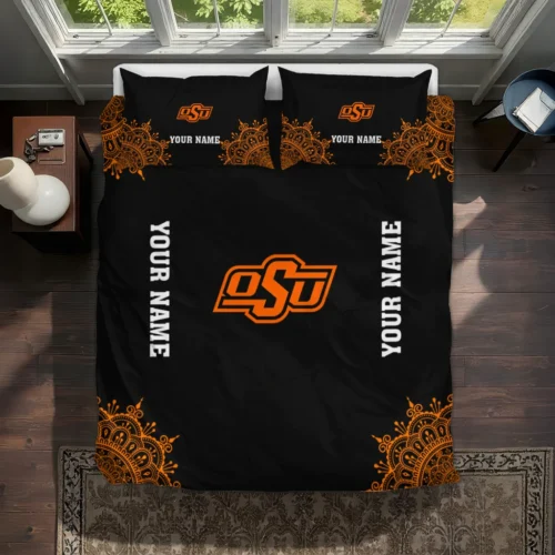 Custom Oklahoma State Cowboys Mandala Lacework Bedding Set Best Selling