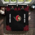 Custom Ottawa Senators Mandala Lacework Bedding Set Best Selling