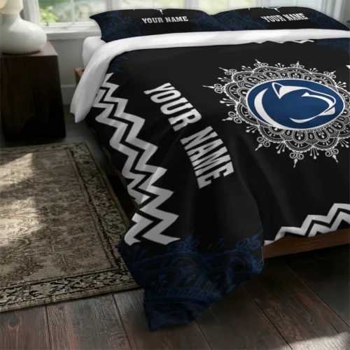 Custom Penn State Nittany Lions Mandala Lacework Bedding Set Fashion Forward