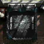 Custom Philadelphia Eagles Mandala Lacework Bedding Set Best Selling