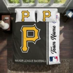 Custom Pittsburgh Pirates Mlb Logo Bedding Set Best Selling