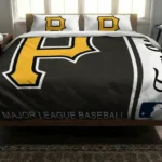 Custom Pittsburgh Pirates Mlb Logo Bedding Set Best Selling
