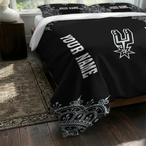 Custom San Antonio Spurs Mandala Lacework Bedding Set Fashion Forward
