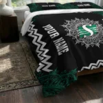 Custom Saskatchewan Roughriders Mandala Lacework Bedding Set Best Selling