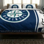 Custom Seattle Mariners Mlb Logo Bedding Set Best Selling