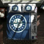 Custom Seattle Mariners Mlb Logo Bedding Set Best Selling