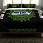 Custom Seattle Seahawks Mandala Lacework Bedding Set Best Selling