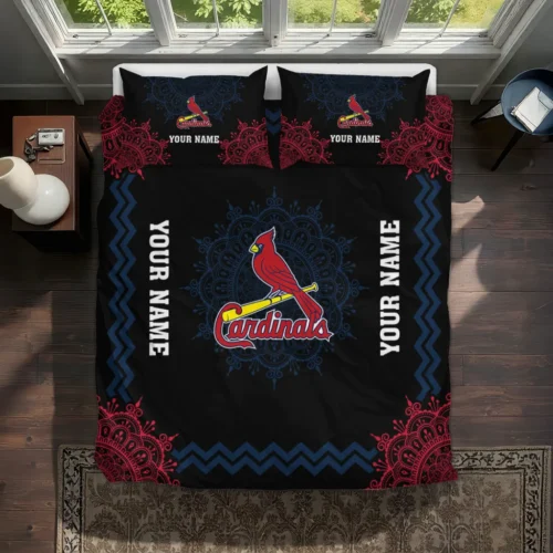 Custom St Louis Cardinals Mandala Lacework Bedding Set Best Selling