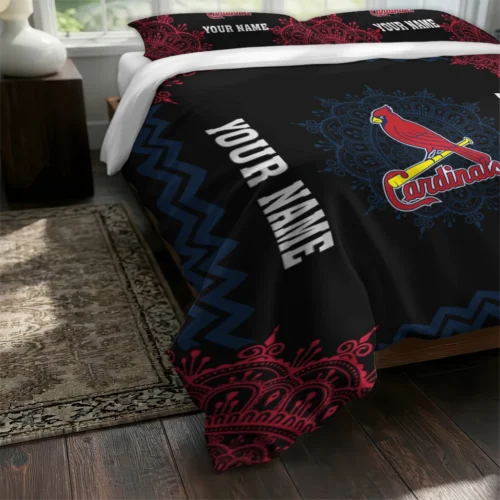 Custom St Louis Cardinals Mandala Lacework Bedding Set Fashion Forward