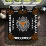 Custom Texas Longhorns Mandala Lacework Bedding Set Best Selling