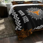 Custom Texas Longhorns Mandala Lacework Bedding Set Best Selling