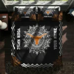 Custom Texas Longhorns Mandala Lacework Bedding Set Best Selling