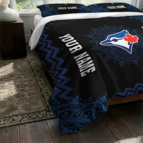 Custom Toronto Blue Jays Mandala Lacework Bedding Set Fashion Forward