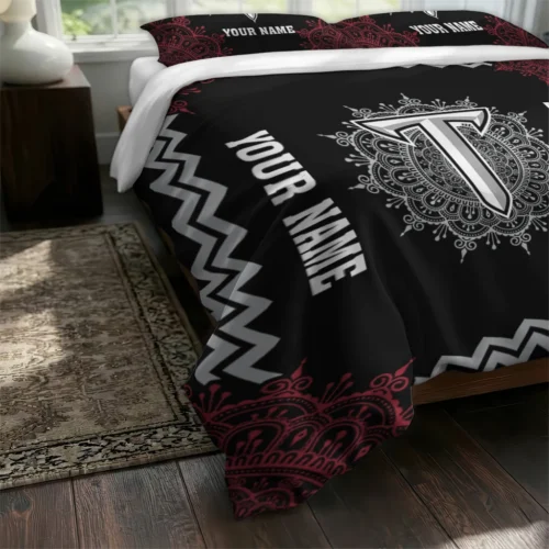 Custom Troy Trojans Mandala Lacework Bedding Set Fashion Forward