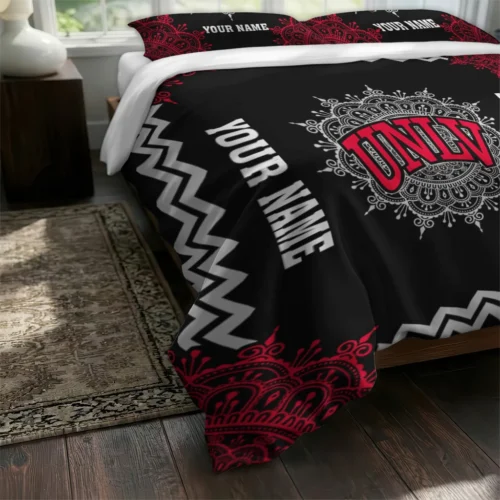 Custom Unlv Rebels Mandala Lacework Bedding Set Fashion Forward