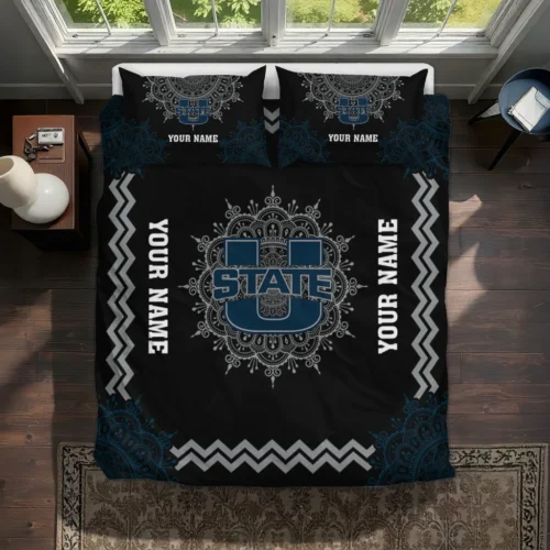Custom Utah State Aggies Mandala Lacework Bedding Set Best Selling