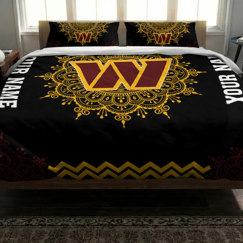 Custom Washington Commanders Mandala Lacework Bedding Set Latest Model Custom Washington Commanders Mandala Lacework Bedding Set Latest Model